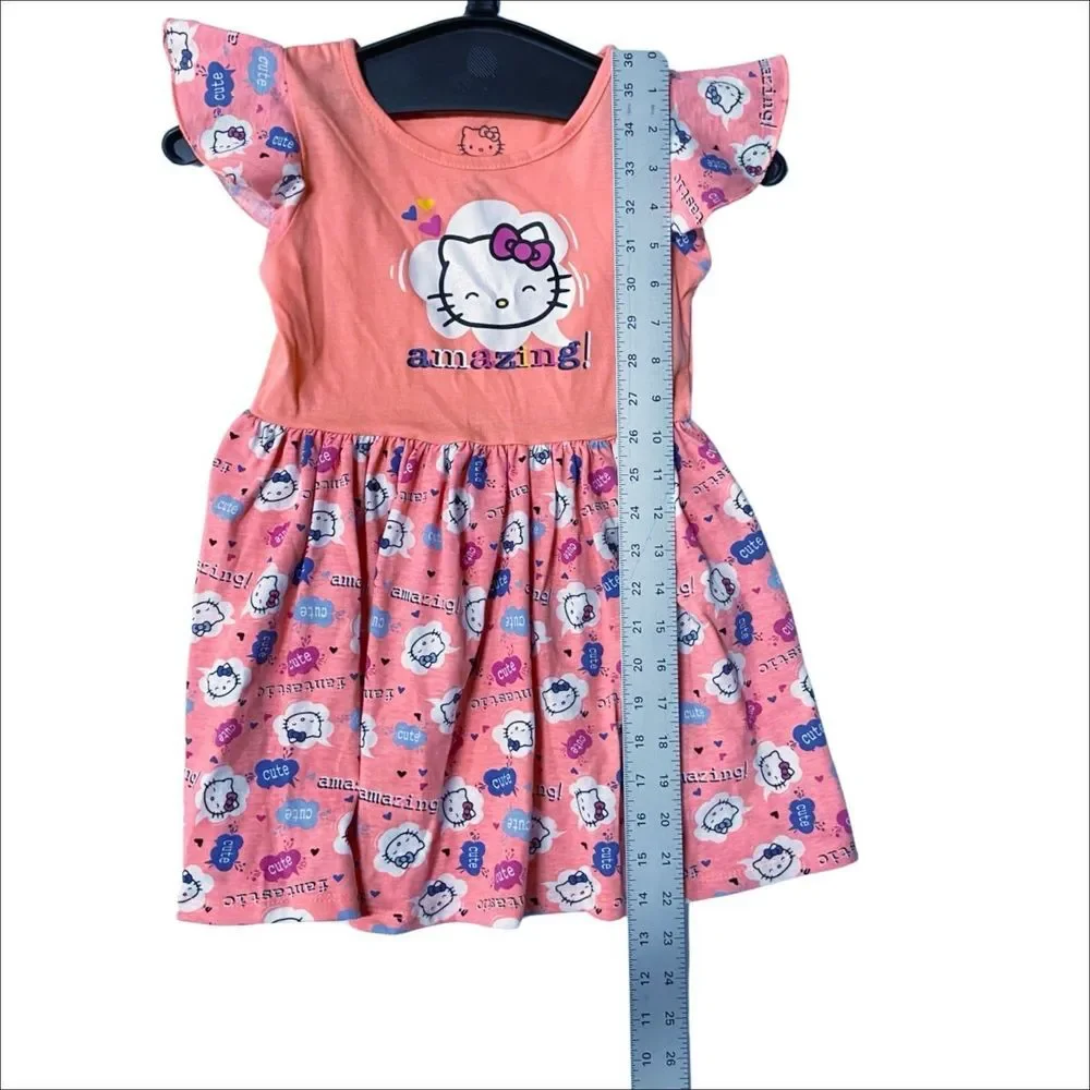Hello Kitty | Girls Midi/Knee Length Fun Casual Dress, Size 6X - Picture 7 of 7